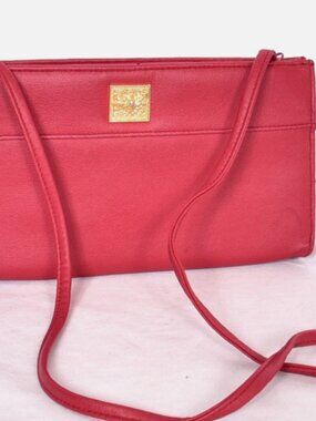Women's Red Shoulder Bag About 10"x6"